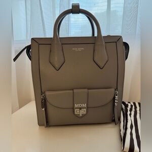 Collectible Henri Bendel convertible bag in pebble grey & original dust bag!